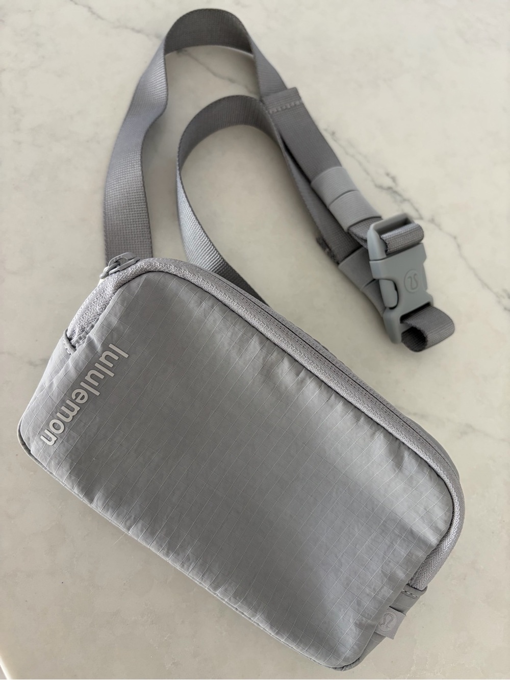 lululemon athletica Light Gray Crossbody Belt Bag